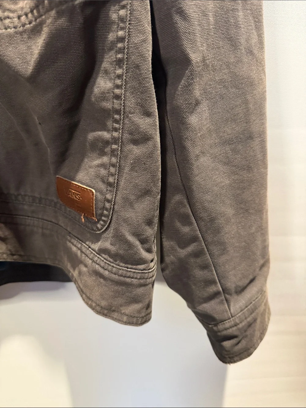 Vans Men's Gray Hooded Utility Field Jacket